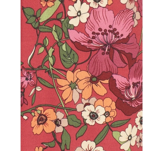 NEW WAYF Where Are You From Maroon Floral Maxi Dress Women's Size Small - Picture 5 of 16